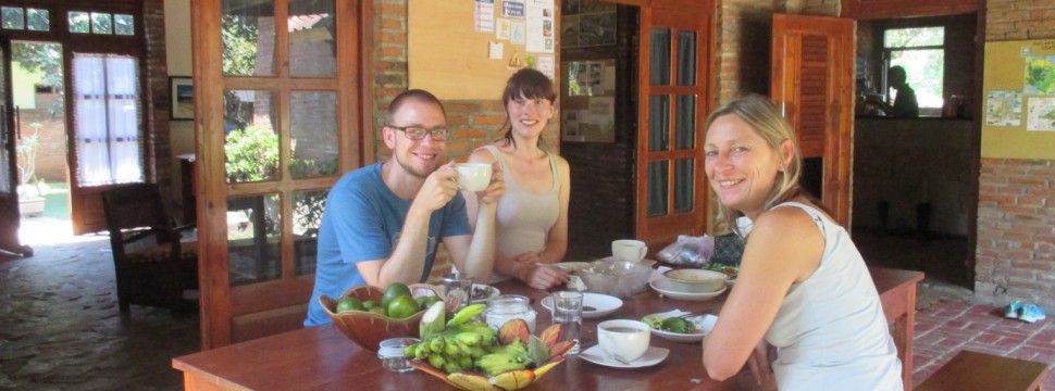 Lunch with local food